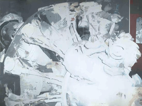  蒋同 罘罳 150cm×200cm 布面油画 2015蒋同 罘罳 150cm×200cm 布面油画 2015
