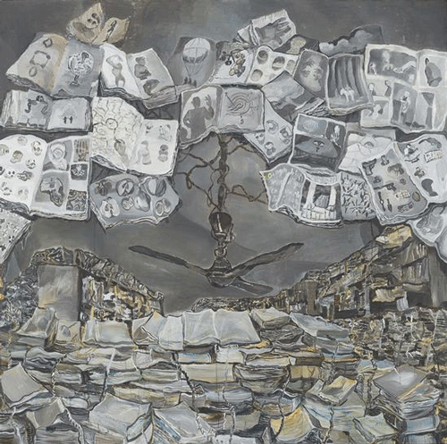 王顷 电扇 2016 布面油画 200×200cm