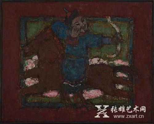 砂金 骑射系列-春100x80cm 2013年