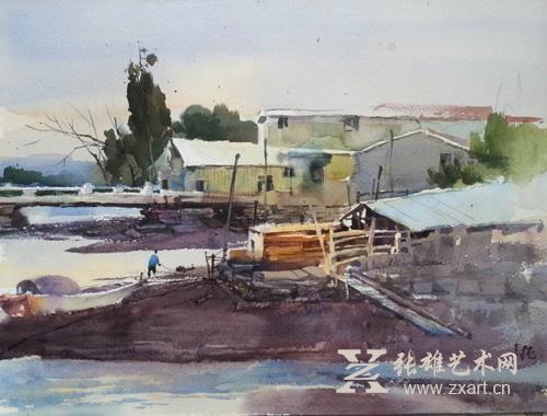 孙志纯《海口》 48×36cm