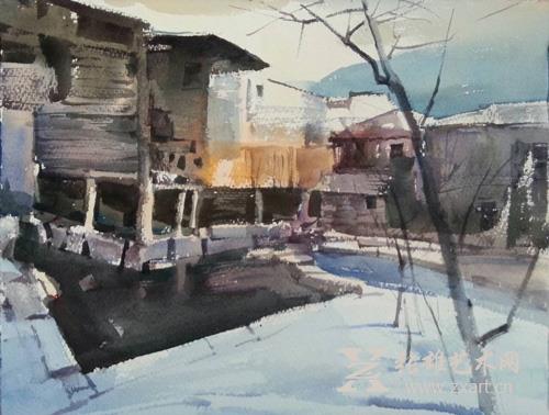 孙志纯《老宅》 48×36cm