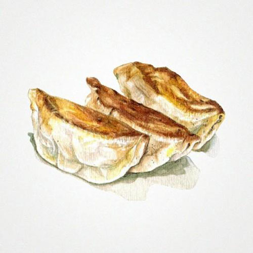 让人饥饿感倍增的美食甜点铅笔绘画