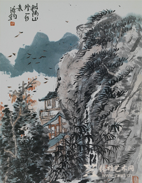 斜阳山外