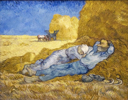 梵高 - Noon – Rest from Work (after Millet)
