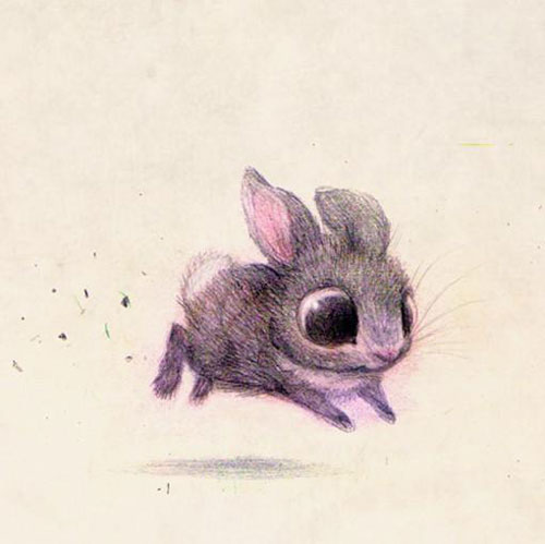 插画师瞬间让看似不温顺的小动物变萌萌哒