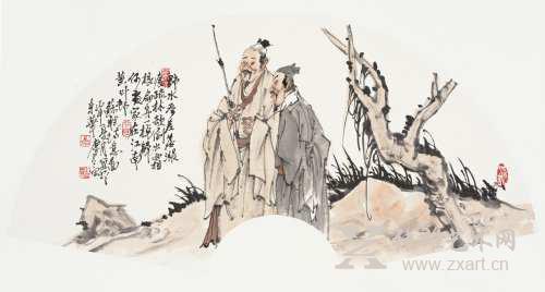 李庆富《苏轼诗意图》 扇面