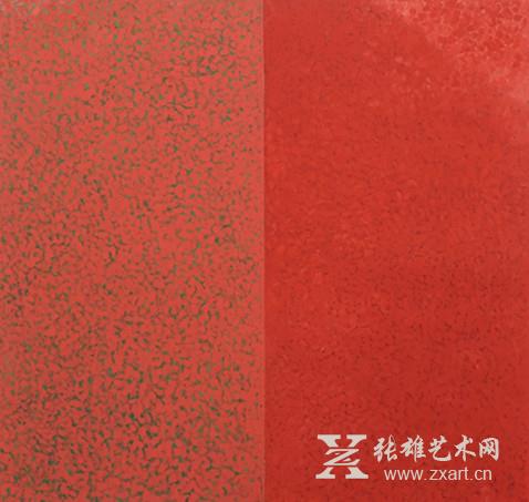 《红色逆光》200*200cm 材质：油画