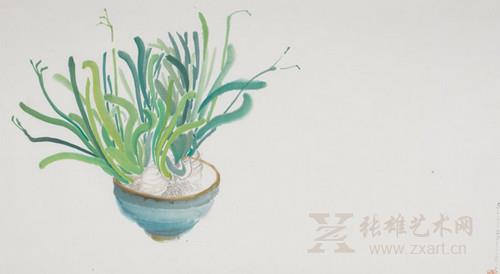 《凌波仙子伴君来》110*59cm 材质：水墨