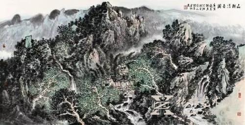 山静清音图68cm x 136cm