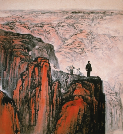 转战陕北（国画） 238×216厘米  1959年  石鲁 中国国家博物馆藏