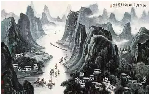  李可染作品《漓江胜境图》