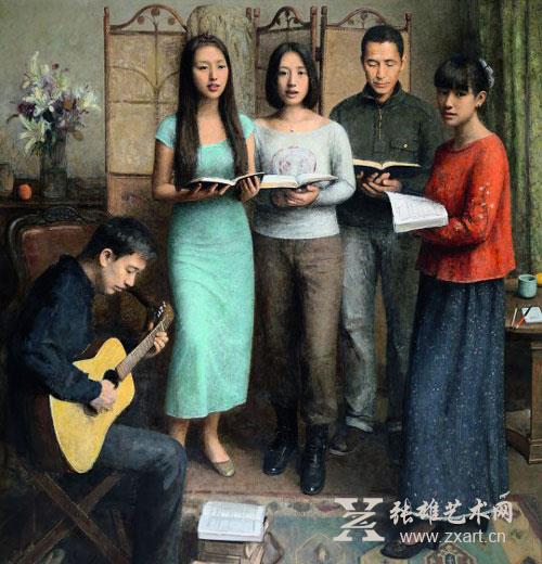 诗歌 200x180cm 布面油画 2014 