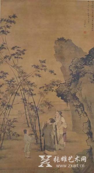 明 杜堇 《题竹图》 北京故宫博物院藏
