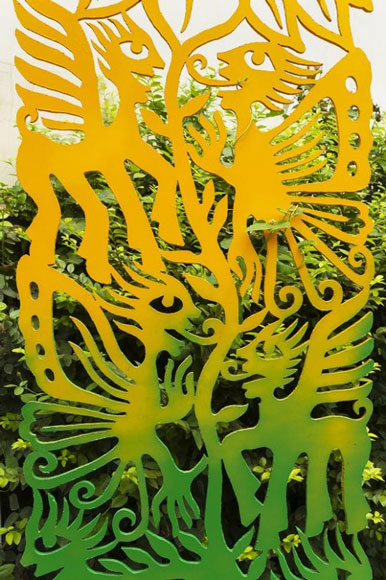 四季(局部1),2016年,铁雕,280x75x75cm