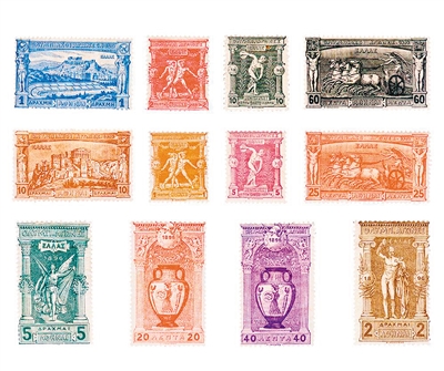 收藏价值最高的第一届奥运会邮票