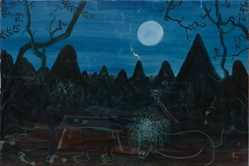 陶发 举杯邀月圭山魂 200X300CM 布面油画 2012