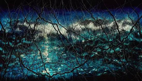 曾梵志，《蓝》，2015，布面油画，400 x 700 cm，图片提供：曾梵志工作室
