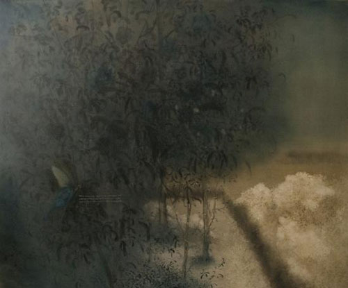  李瑞《轻舞飞扬在远方的天空》200x180cm 2016