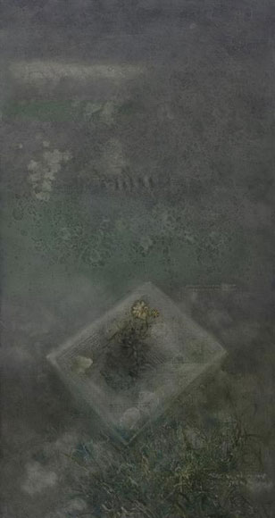 李瑞《路同归不同》布面油画 180×80cm 2016年