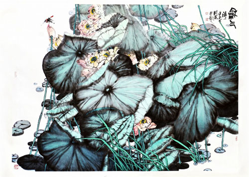  梁文尧《和气》 180x145cm