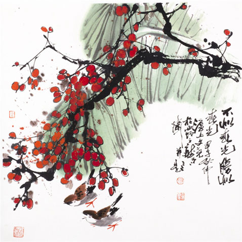 梁文尧《不似春光  胜似春光》68x68cm