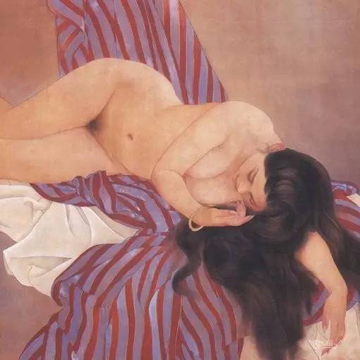   何家英的《淑女像》