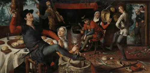 彼得·阿尔岑Pieter Aertsen - The Egg Dance