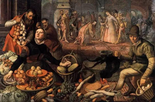 彼得·阿尔岑Pieter Aertsen - Christ and the Adulteress