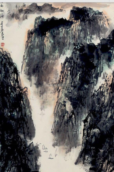 李庚《苍山如海》以75万高价成交