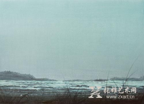 《闽南记忆•观澜》水彩 56x77(cm)姚波 2016