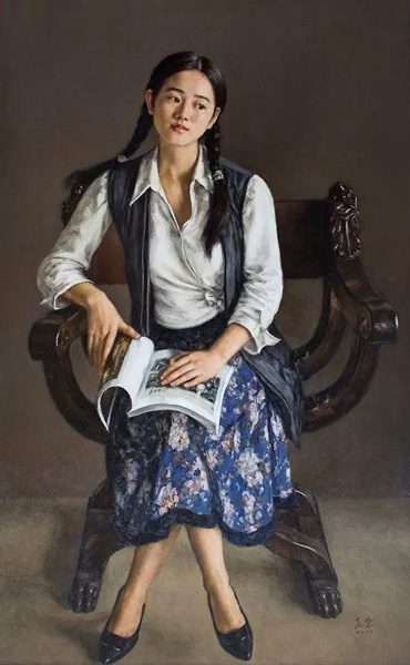 心在书外，185cm x 115cm