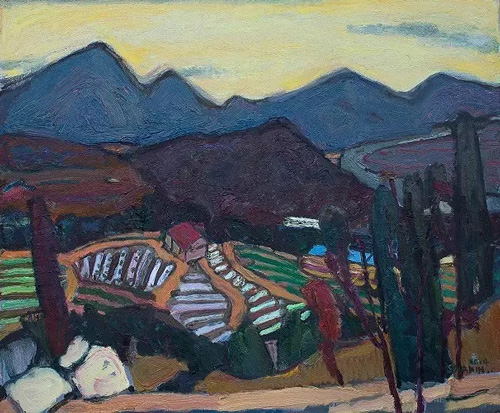 美丽的阿署达，100cm x 120cm