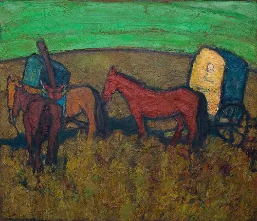 夕照，126cm x 147cm