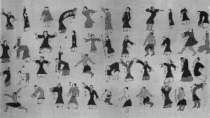 马王堆汉墓出土导引图临摹图 常州市博物馆供图 马王堆汉墓出土导引图临摹图 常州市博物馆供图