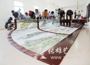 绍兴现“巨无霸”折扇 认证基尼斯之最