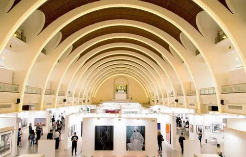 ▲ 上海展览中心展会现场