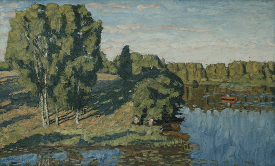 特卡乔夫-油画-风景50cmx80cm-1991年