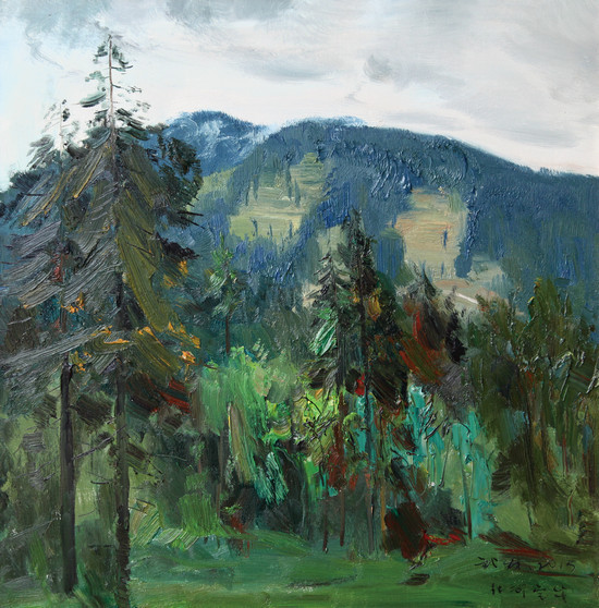 　周武发-油画-云南写生-70cm×70cm-2015年