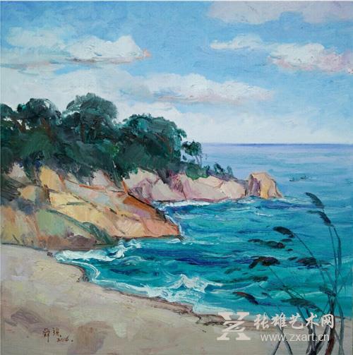33李舜强-《潮》80x80cm