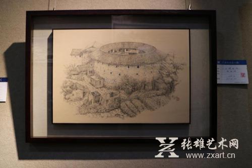 张宝妹 《土楼回响》 73x52cm  REM6000
