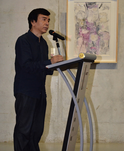 广东省美术家协会副主席、深圳市文联副主席梁宇致辞