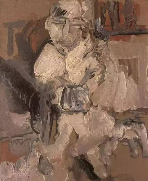 曾梵志《散步》，1990年 © 曾梵志工作室