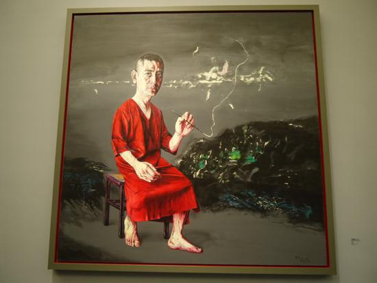   曾梵志自画像