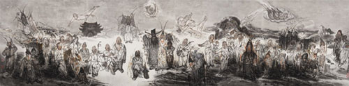    梁占岩　大秦腔　200X800CM　2015年