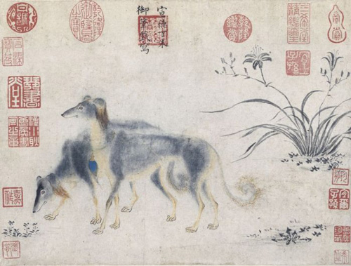 原来这些艺术作品中都有狗狗的身影！