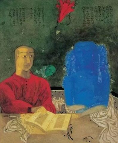   张晓刚《 翻开的第135页》