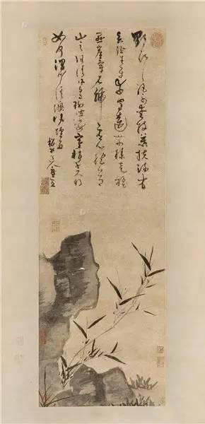 吴镇《野竹图》 吴镇《野竹图》