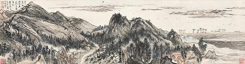 陆俨少 洞庭东西山对卷 手卷（二卷）