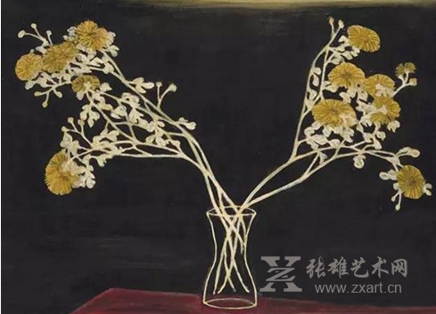 常玉《瓶菊》