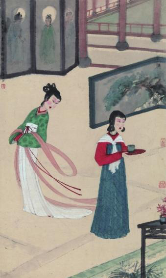 傅抱石作品《风光好》